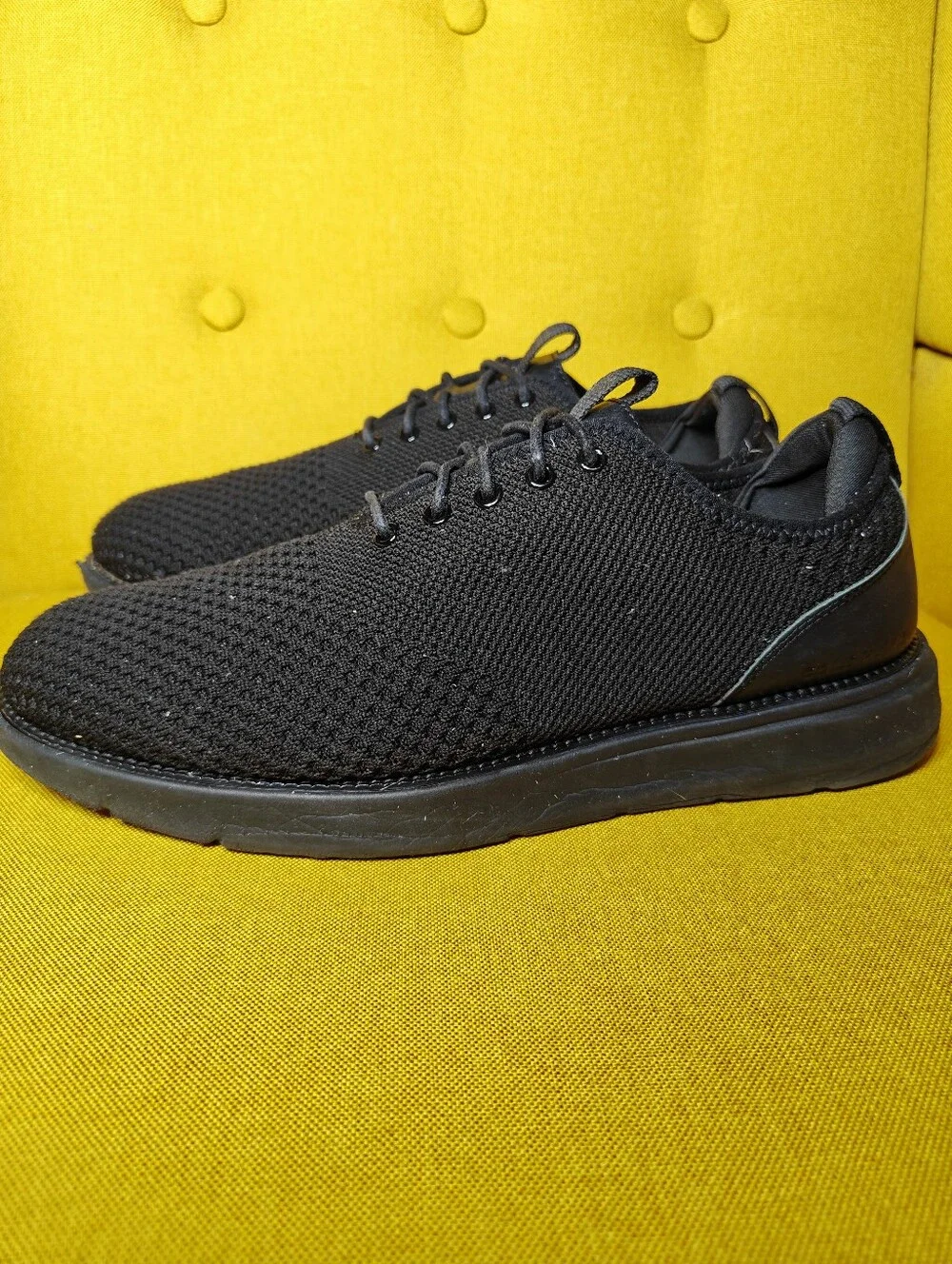 Cole Haan Grand Plus Essex Distance Knit Sneakers Lace Up Shoes Black Men 12W